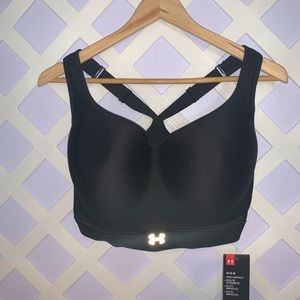 Under Armour High Impact Black Sports bra 38DD NWT